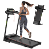 Folding Treadmill with Incline 2.5HP 12KM/H Electric Treadmill for Home Foldable, Bluetooth Music Cup Holder Heart Rate Sensor Walking Running Machine