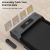 Under Desk Treadmill, Walking Pad, 2 in 1 Portable Treadmill with Handle Remote Control LED Display, Walking Jogging Machine for Home Office Use(265 l
