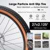 Ecarpat Mountain Bike 27.5 Inch Wheels, 21-Speed Mens Womens Trail Commuter City Mountain Bike, Carbon steel Frame Disc Brakes Thumb Shifter Front For