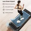 Under Desk Treadmill, Walking Pad, 2 in 1 Portable Treadmill with Handle Remote Control LED Display, Walking Jogging Machine for Home Office Use(265 l