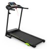 Folding Treadmill with Incline 2.5HP 12KM/H Electric Treadmill for Home Foldable, Bluetooth Music Cup Holder Heart Rate Sensor Walking Running Machine