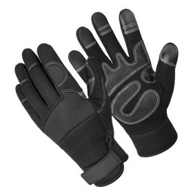 Climbing Tactical Full Finger Combat Riding Touch Screen Gloves Outdoor Roping Work Rocks Parkour Carabiners Rigging Grip (Color: GRAY, Gloves Size: M)