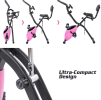 Folding fitness car fitness upright and horizontal X-Bike 10 class adjustable resistance, arm band and backrest studio home and garage gym Full-body e