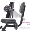 Folding fitness car fitness upright and horizontal X-Bike 10 class adjustable resistance, arm band and backrest studio home and garage gym Full-body e