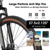 A27312 Ecarpat Mountain Bike 27 Inch Wheels, 21-Speed Mens Womens Trail Commuter City Mountain Bike, Aluminium Frame Disc Brakes Thumb Shifter Front F