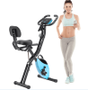 Folding fitness car fitness upright and horizontal X-Bike 10 class adjustable resistance, arm band and backrest studio home and garage gym Full-body e