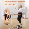 Pink Sports Stepper, Resistance belt stair Stepper 330 lb Load Mini Stepper LED Display Hydraulic Fitness Stepper Home and garage gym exercise squat a