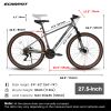 A27312 Ecarpat Mountain Bike 27 Inch Wheels, 21-Speed Mens Womens Trail Commuter City Mountain Bike, Aluminium Frame Disc Brakes Thumb Shifter Front F