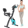 Folding fitness car fitness upright and horizontal X-Bike 10 class adjustable resistance, arm band and backrest studio home and garage gym Full-body e