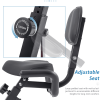 Folding fitness car fitness upright and horizontal X-Bike 10 class adjustable resistance, arm band and backrest studio home and garage gym Full-body e